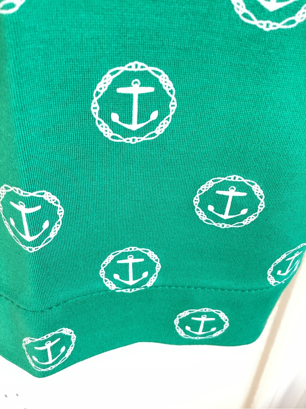 ⚓️Anthropologie Colette Pants Maeve Cropped Wide-Leg Ponte New Green Anchor - Picture 9 of 14